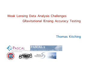 Weak Lensing Data Analysis Challenges GRavitational lEnsing Accuracy Testing  Thomas Kitching