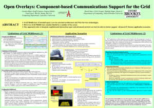 Open Overlays: Component - based Communications Support for the Grid