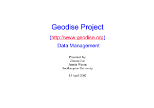 Geodise Project ( ) Data Management