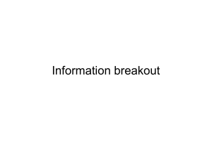 Information breakout