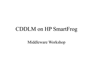 CDDLM on HP SmartFrog Middleware Workshop