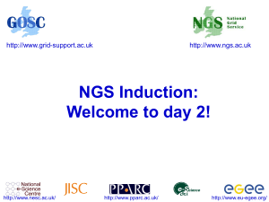 NGS Induction: Welcome to day 2!  -support.ac.uk