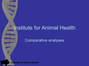 Institute for Animal Health Comparative analyses
