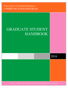 GRADUATE STUDENT HANDBOOK 2016