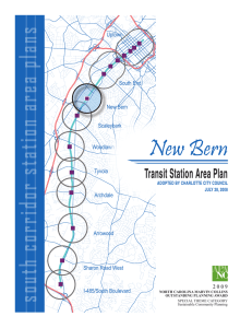 New Bern south corridor station area plans Transit Station Area Plan Uptown