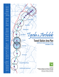 Tyvola Archdale south corridor station area plans &amp;