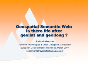 Geospatial Semantic Web: Is there life after geo:lat and geo:long ?