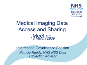 Medical Imaging Data Access and Sharing Meeting 18 March 2009