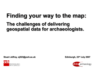 Finding your way to the map: The challenges of delivering Stuart Jeffrey,