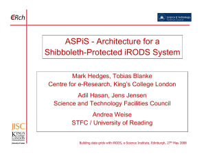 ASPiS - Architecture for a Shibboleth-Protected iRODS System