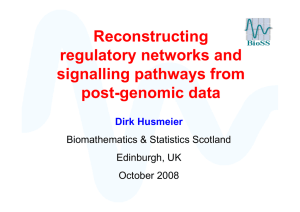 Reconstructing regulatory networks and signalling pathways from post-genomic data