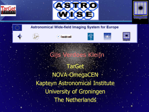 TarGet NOVA-OmegaCEN Kapteyn Astronomical Institute University of Groningen