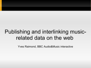 Publishing and interlinking music- related data on the web