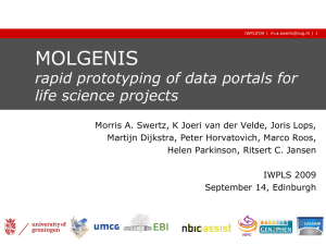 MOLGENIS rapid prototyping of data portals for life science projects