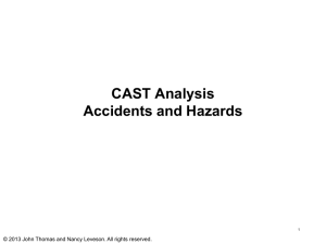 CAST Analysis Accidents and Hazards 1