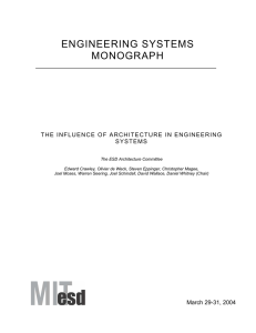 ENGINEERING SYSTEMS  MONOGRAPH