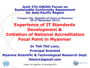 Experience of IT Standards Development &amp; Initiation of National Accreditation