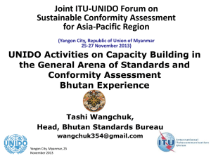 Joint ITU-UNIDO Forum on Sustainable Conformity Assessment for Asia-Pacific Region