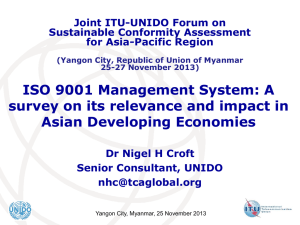 ISO 9001 Management System: A Asian Developing Economies