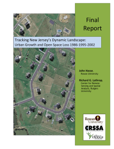   Final  Report  Tracking New Jersey’s Dynamic Landscape: 