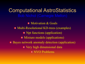 Computational AstroStatistics Bob Nichol (Carnegie Mellon)