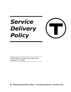 Service Delivery Policy