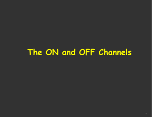 The ON and OFF Channels 1
