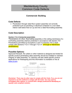 Mecklenburg County Common Code Defects  Commercial- Building