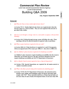 Building Q&amp;A 2009 Commercial Plan Review  General: