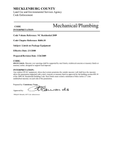 Mechanical/Plumbing MECKLENBURG COUNTY ______________________________________________________________________________ Land Use and Environmental Services Agency
