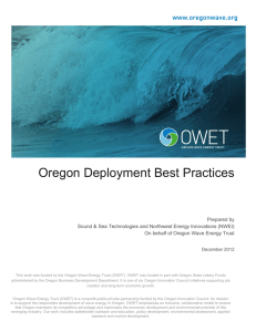 Oregon Deployment Best Practices