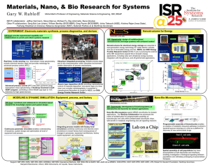 Materials, Nano, &amp; Bio Research for Systems
