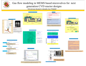 Gas flow modeling in MEMS based microvalves for  next