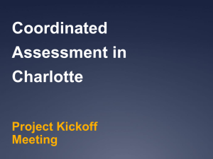 Coordinated Assessment in Charlotte