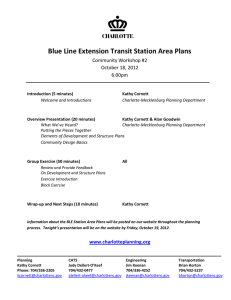 Blue Line Extension Transit Station Area Plans Community Workshop #2 6:00pm