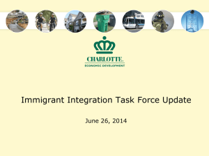 Immigrant Integration Task Force Update June 26, 2014