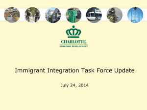 Immigrant Integration Task Force Update July 24, 2014