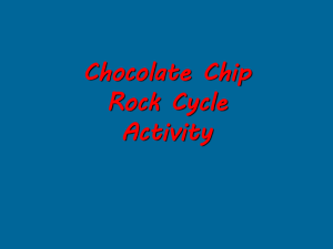 Chocolate Chip Rock Cycle Activity