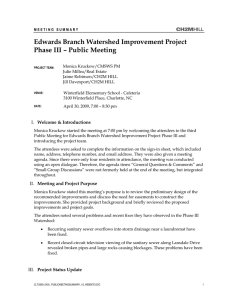 Edwards Branch Watershed Improvement Project Phase III – Public Meeting