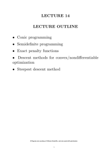 LECTURE 14 LECTURE OUTLINE optimization •