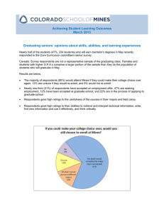 Achieving Student Learning Outcomes March 2013