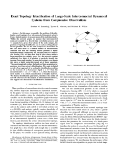 Exact Topology Identification of Large-Scale Interconnected Dynamical Systems from Compressive Observations