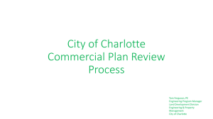 City of Charlotte Commercial Plan Review Process