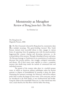 I Monstrosity as Metaphor The Host