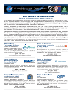 NASA NASA Research Partnership Centers