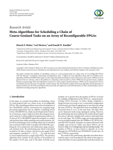 Research Article Meta-Algorithms for Scheduling a Chain of Dinesh P. Mehta,