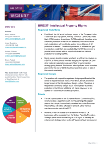 BREXIT- Intellectual Property Rights Registered Trade Marks