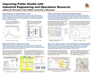 Improving Public Health with Industrial Engineering and Operations Research