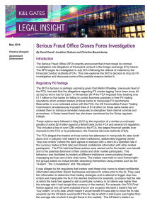 Serious Fraud Office Closes Forex Investigation Introduction