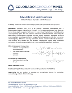 Polylactide-Graft-Lignin Copolymers